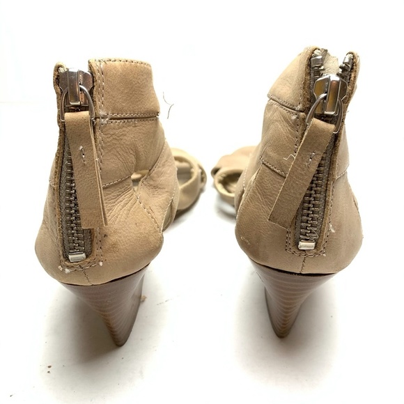 Nine West PIPINHOT Wedge Genuine Leather Sandals 6 - Picture 2 of 12